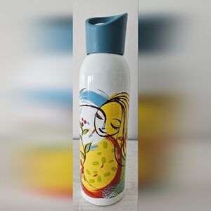 Starbucks Coffee 2008 Stainless Flower Woman 24 oz Water Cold Beverage Bottle